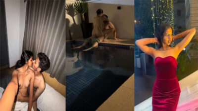 Trending MMS Instagram Influencer Rich Couple Fucking in Swimming Pool