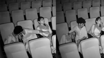 Most Demanded Trending Viral MMS Threesome Sex Fun In Cinema Hall of Teen School Girls