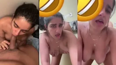 Sexy Punjabi kudi hot blowjob & hard doggy fuck with lover new viral sex mms
