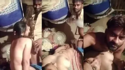 Real Indian sex mms Aurangabad village randi bhabhi giving blowjob to lover & fucking