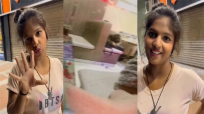 Sexy Randi Young Girl Sucking Her Customer Dick In Public Place for Money Viral MMS