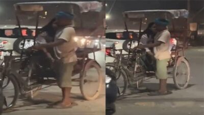 Horny Randi Bhabhi ne Rikshawala ko Handjob Diya Trending Viral MMS