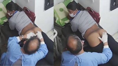 Tamil Mallu Women in Clinic Fingering Her Pussy by Doctor Captured in CCTV