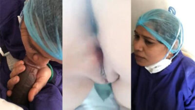 Muslim Nurse Mom Giving Blowjob To Young Doctor Fucking in Hospital Viral MMS