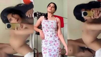 Desi Sexy Babe Leaked Nude Selfie Viral MMS Video Showing Big Boobs And Pink Pussy