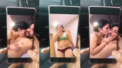 Horny Mom Sex with Son Teacher and Show Gay Cuckold Husband on Video Call MMS