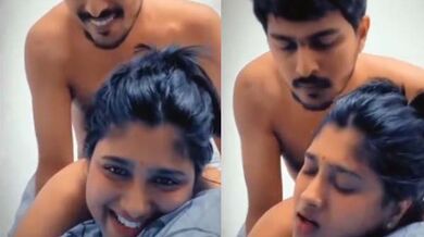 Cute smile karti bhabhi ki doggy style chut aur gaand chudai lover ke saath sex mms