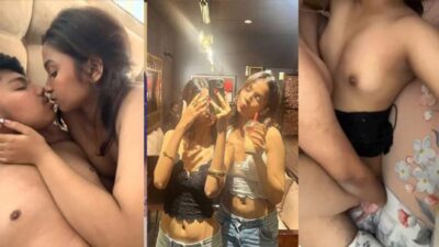 New Desi MMS Rich Baddie Girl Romance Intense Pussy Fucking with Multiple Boys in Hotel