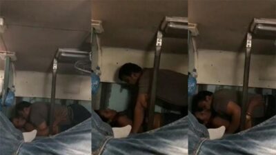 Desi Horny Couple Honeymoon Fucking in moving Train Trending Viral MMS